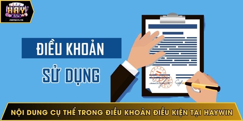 Nội dung cụ thể trong điều khoản điều kiện tại Haywin